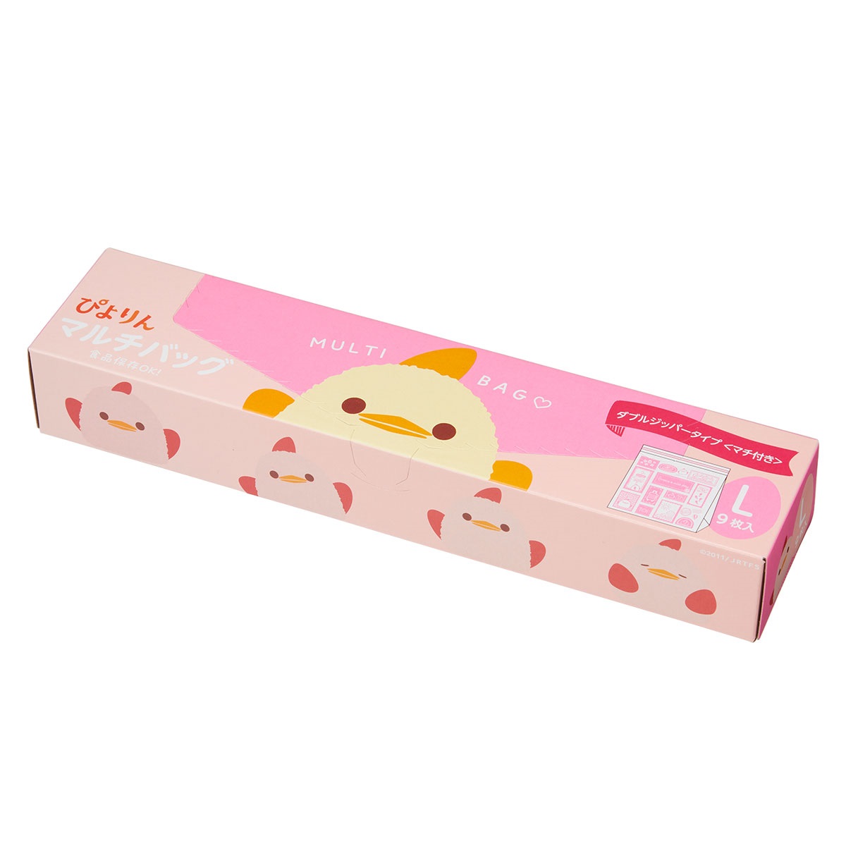 ぴよりん　マルチバッグ　ダブルジッパーL 9枚入