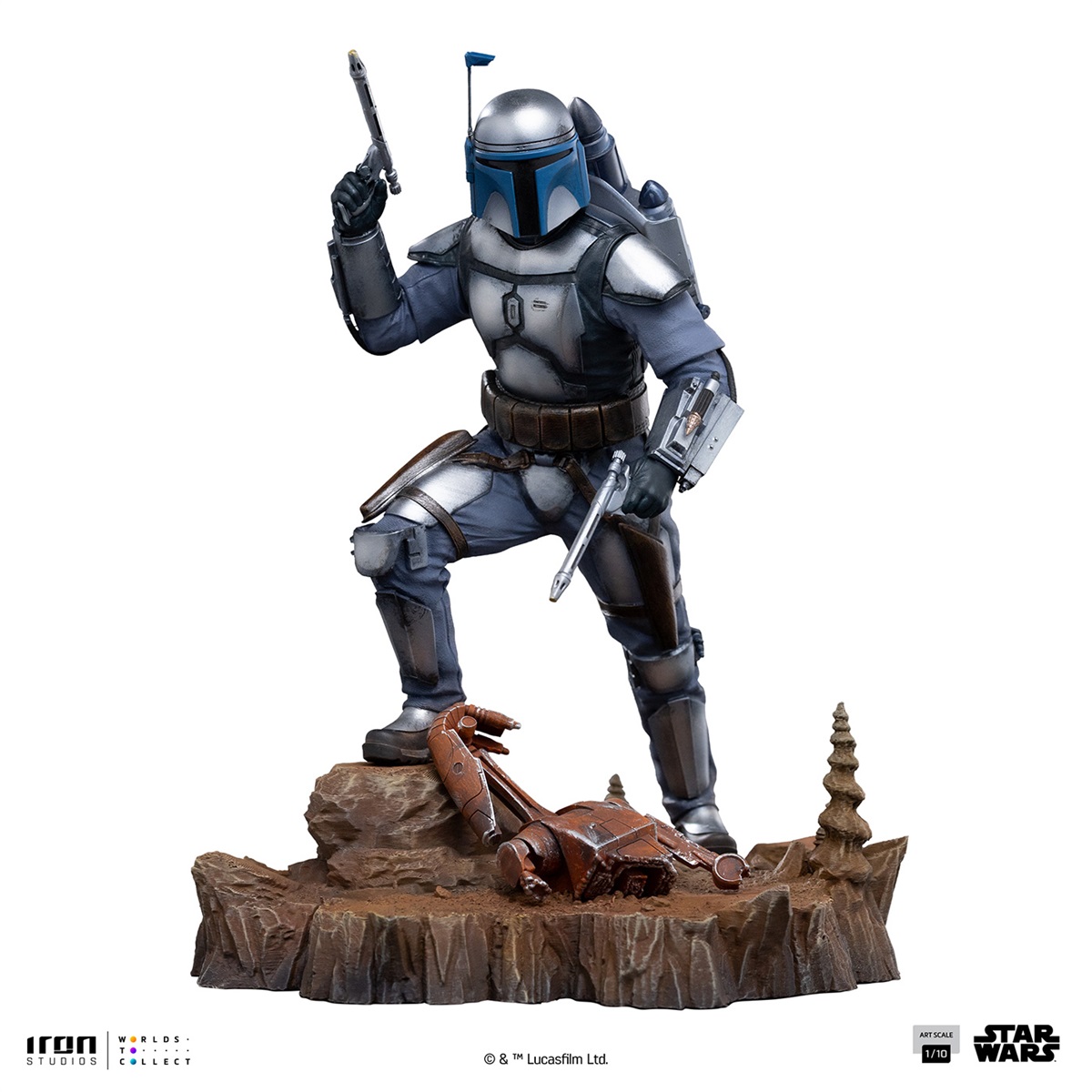 【2027年9月発売】『スター・ウォーズ』 【アイアン・スタジオ　スタチュー】 「アートスケール」1/10スケール　ジャンゴ・フェット［映画『エピソード2／クローンの攻撃』］