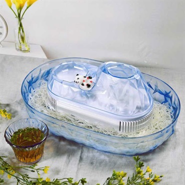 流しそうめん器 波乗りパンダ ブルー