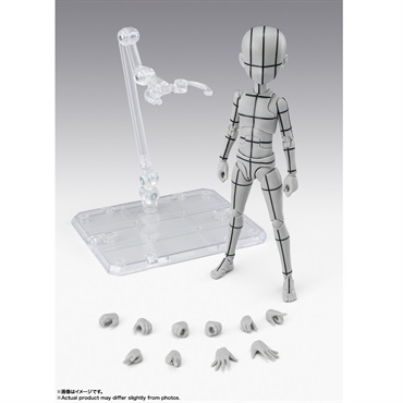 【2026年8月発売】S.H.Figuarts ボディくん -杉森建- Edition-ワイヤーフレーム-(Gray Color Ver.)