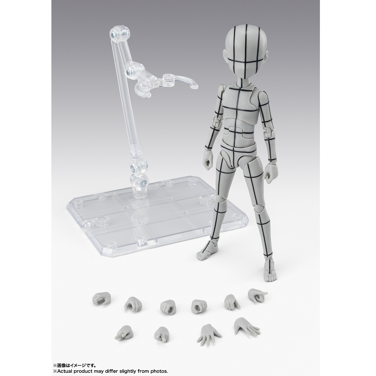 S.H.Figuarts ボディくん -杉森建- Edition-ワイヤーフレーム-(Gray Color Ver.)