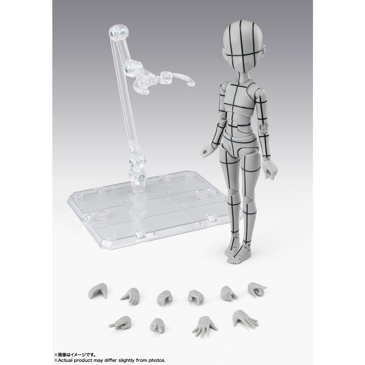 S.H.Figuarts ボディちゃん -杉森建- Edition-ワイヤーフレーム-(Gray Color Ver.)