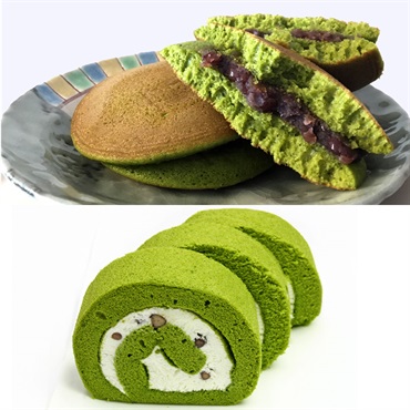 林屋久太郎商店 茶游堂抹茶ロールケーキ&京・宇治どら焼き3個セット
