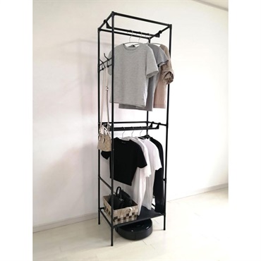 サっと組立 ハンガーラック 2段