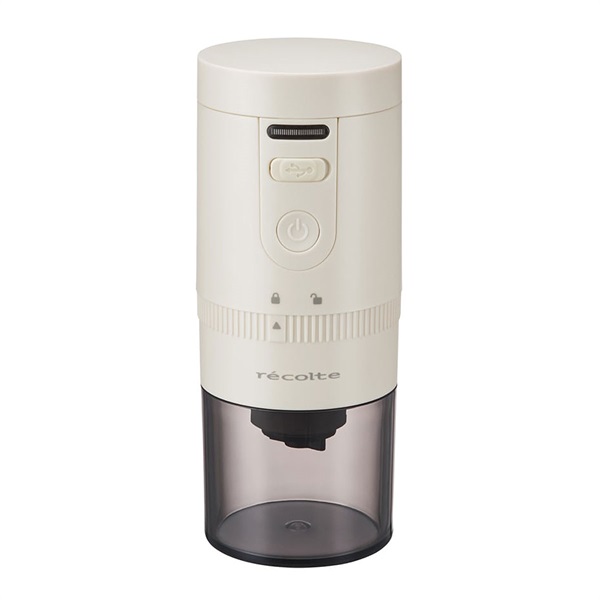レコルト　コードレスコーヒーグラインダー RCM-3W ホワイト