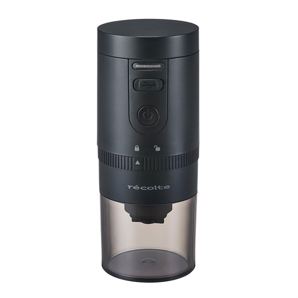 レコルト　コードレスコーヒーグラインダー RCM-3BK ブラック