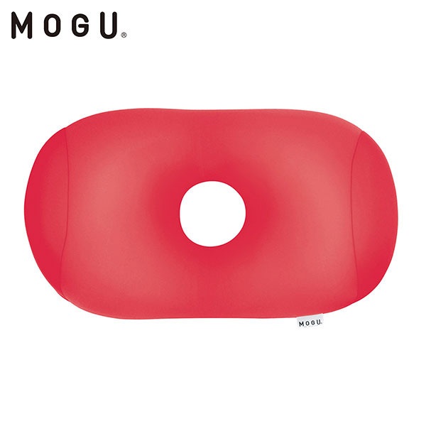 MOGU ビーズクッション ホールピロー レッド