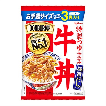 グリコ DONBURI亭3食パック 牛丼 120g×3袋