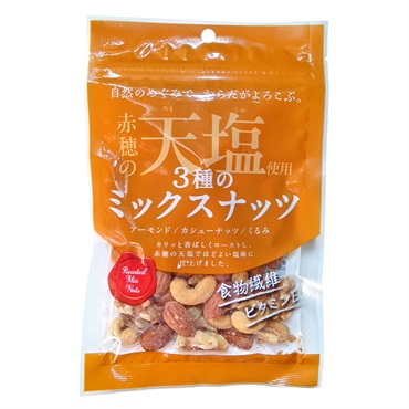 稲葉ピーナツ 赤穂の甘塩使用 ３種のミックスナッツ 85g