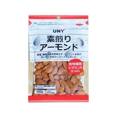 UNY 素煎りアーモンド 100g