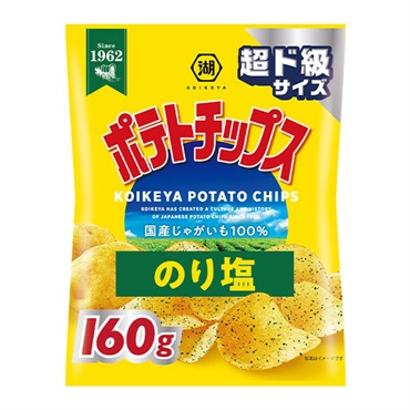 湖池屋 超ド級サイズポテトチップスのり塩 160g