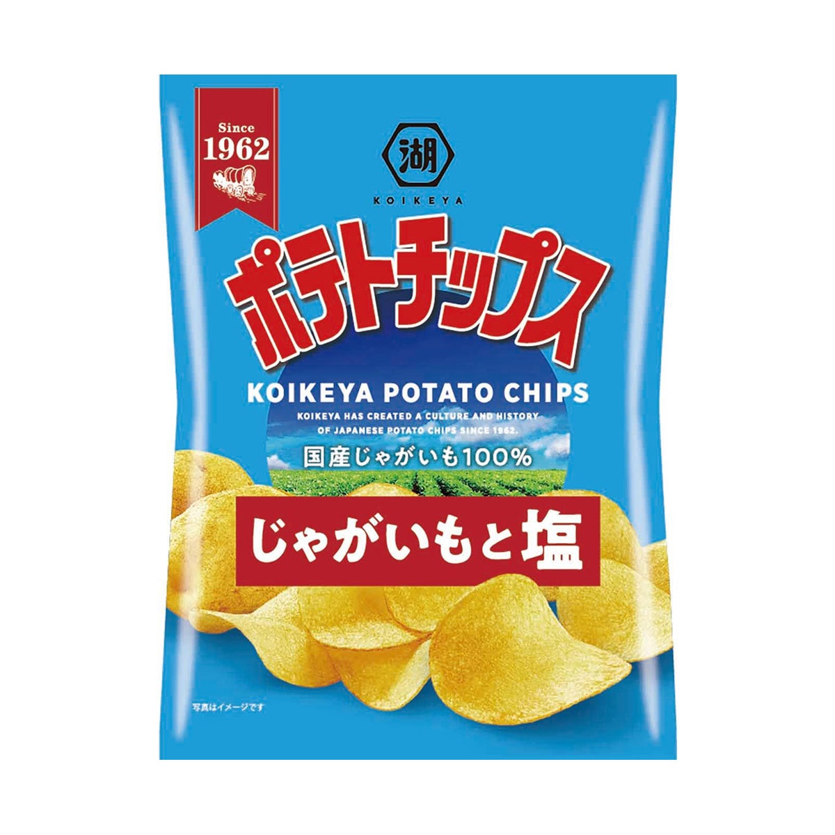 湖池屋 ポテトチップス じゃがいもと塩 55g