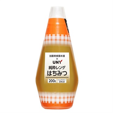 加藤美蜂園本舗×UNY 純粋レンゲはちみつ 200g