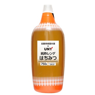 加藤美蜂園本舗×UNY 純粋レンゲはちみつ 750g
