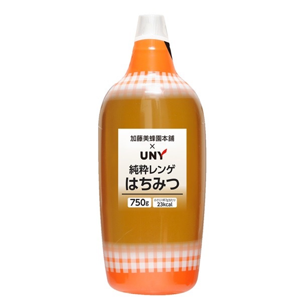 加藤美蜂園本舗×UNY 純粋レンゲはちみつ 750g