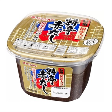 サンジルシ カップみそ特選料亭赤だし 650g