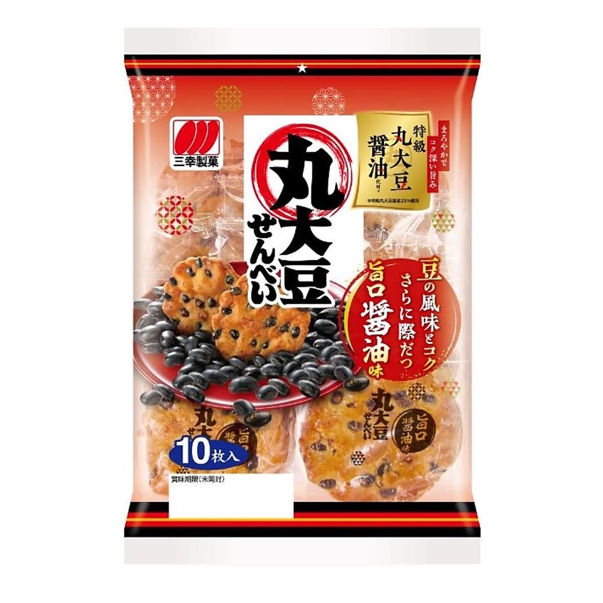 三幸製菓 丸大豆せんべい 旨口醤油味 10枚