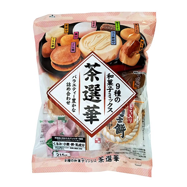戸田屋 9種の和菓子ミックス 茶選華 215g