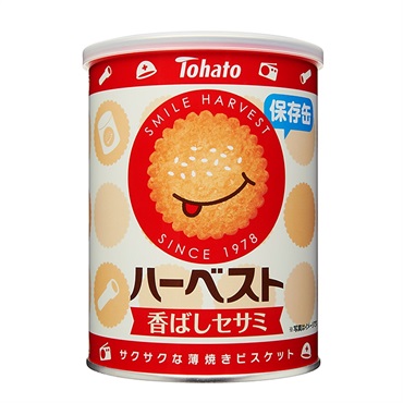 東ハト ハーベス ト香ばしセサミ 保存缶 32枚(88g)