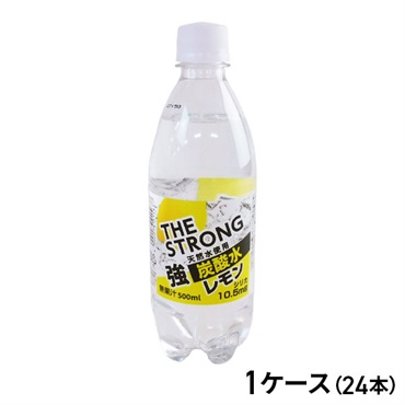 チェリオ THE STRONG 強炭酸水レモン 500ml×24本（1ケース）
