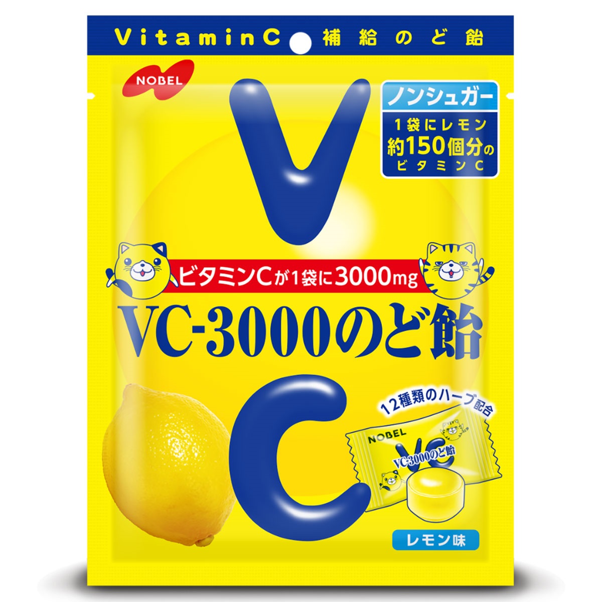 ノーベル VC-3000のど飴 90g
