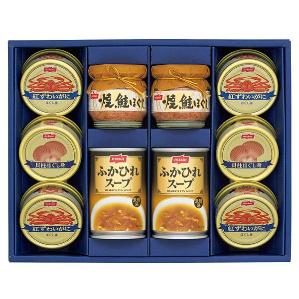 ニッスイ 水産缶詰・鮭瓶・ふかひれスープ缶詰詰合