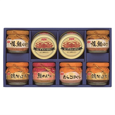 ニッスイ 紅ずわいがに缶詰・瓶詰詰合せ BK-50D