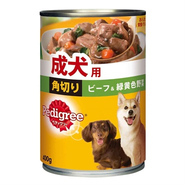 ペディグリー　成犬用　角切り　ビーフ&緑黄色野菜　400g