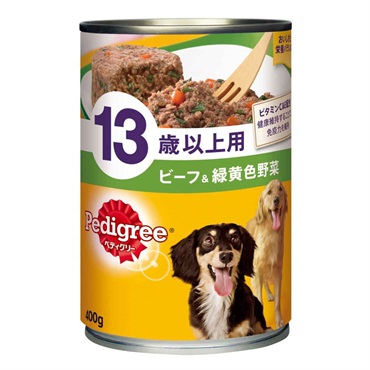 ペディグリー　13歳以上用　ビーフ&緑黄色野菜　400g