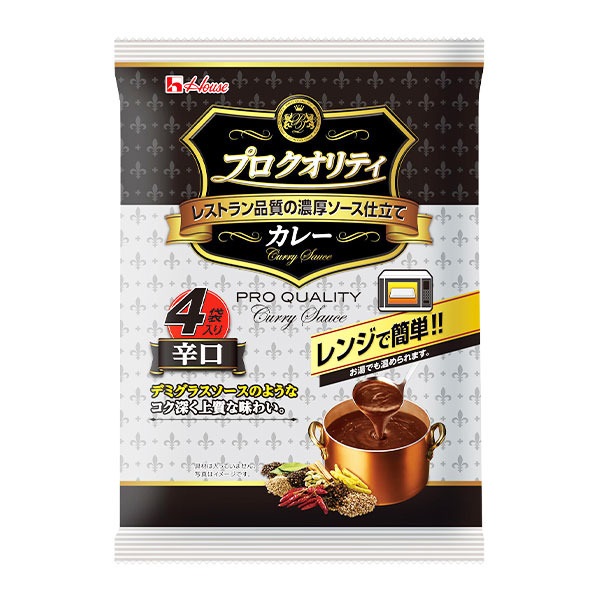 プロクオリティ ビーフカレー 辛口 170g×4袋入