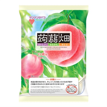 マンナンライフ 蒟蒻畑 白桃味 10個入