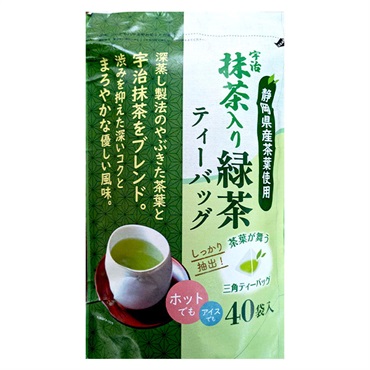 お茶の丸幸 宇治抹茶入り緑茶 ティーバッグ 3.5gx40袋入