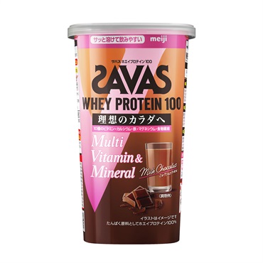 ザバス ホエイプロテイン100 マルチビタミン&ミネラル ミルクショコラ風味 280g