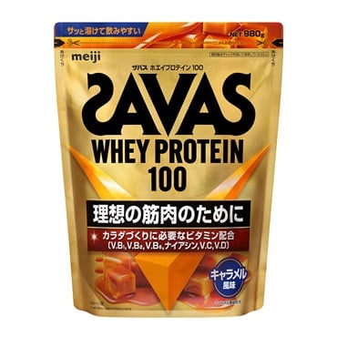 ザバス ホエイプロテイン100 キャラメル風味980g
