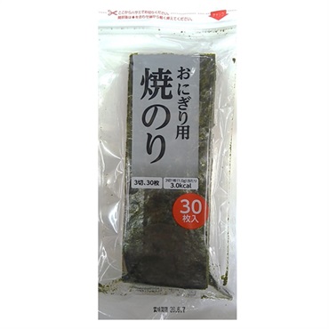 浜乙女 おにぎり用焼のり 3切30枚