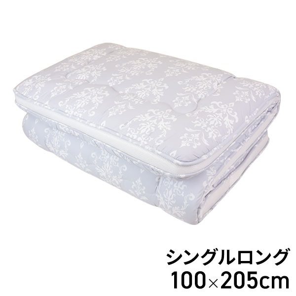 マチ付ボリューム敷ふとん 100×205cm グレー