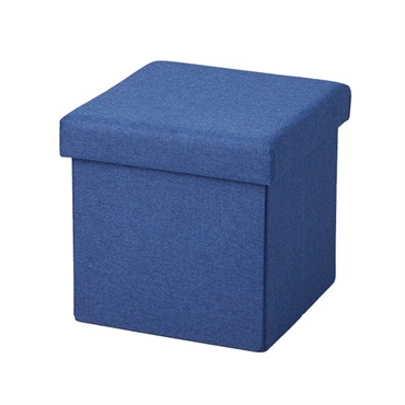 座れる収納ＢＯＸ  ３０ｘ３０ｘ３０ｃｍ　ネイビー