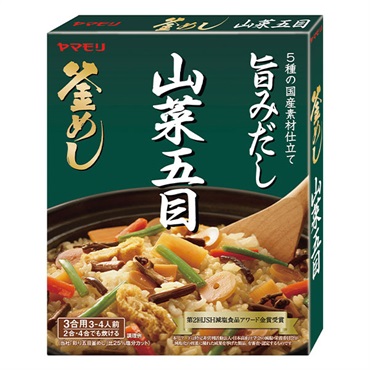 ヤマモリ 旨みだし 山菜五目釜めしの素 3合用 210g