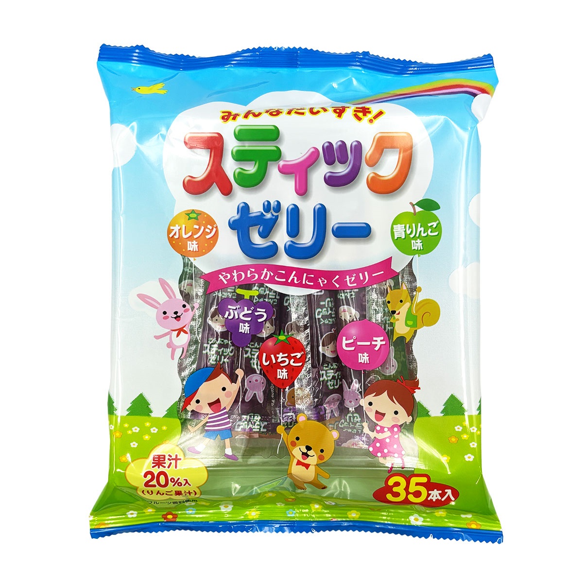 リボン みんなだいすき！スティックゼリー 35本入