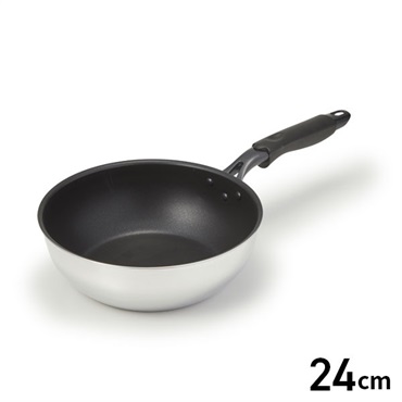 【IH対応】この深さが使いやすい ちょっと深めの長持ちディープパン24cm