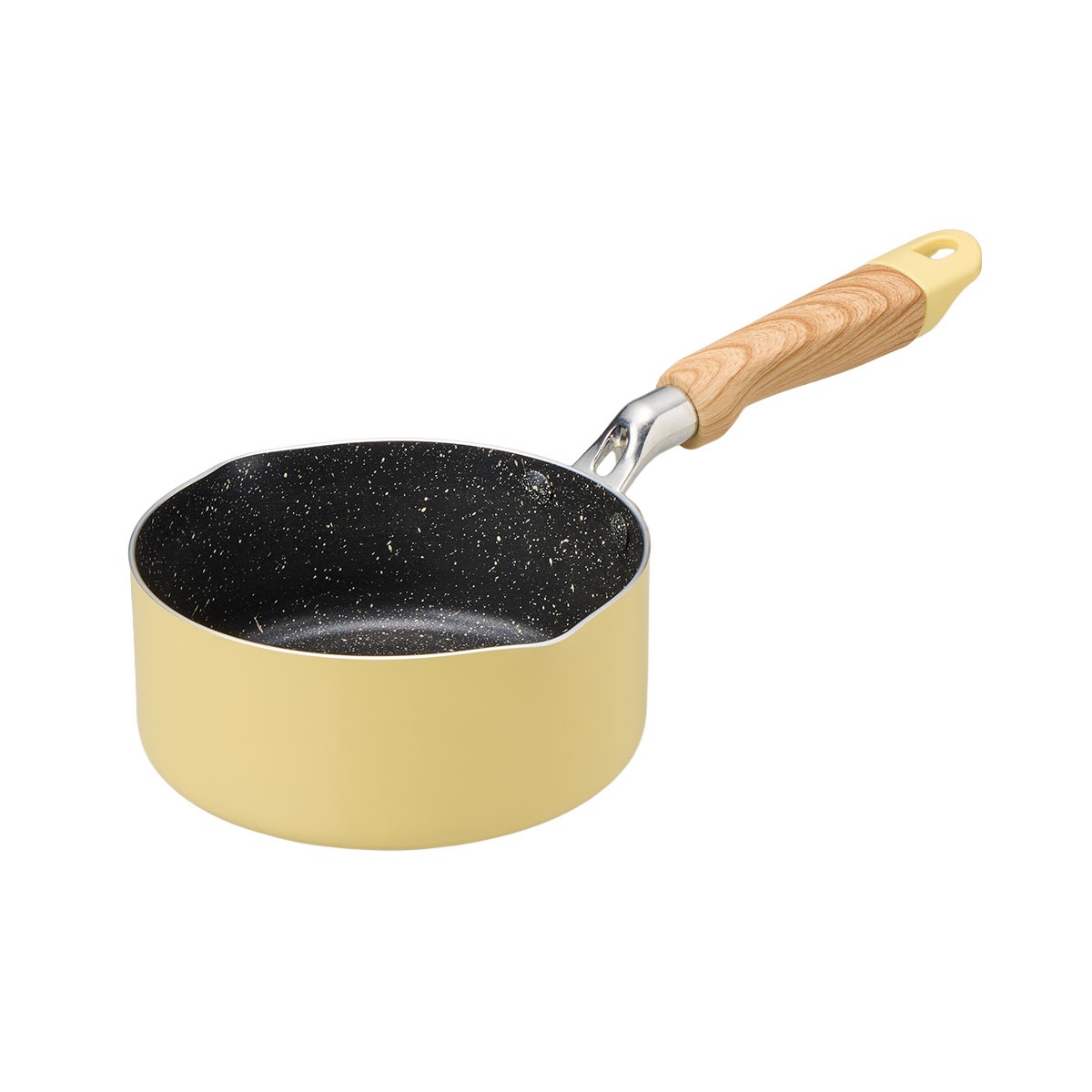 【IH対応】HOME MADE COOK　ミルクパン16cm　ハニーイエロー