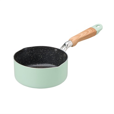 【IH対応】HOME MADE COOK　ミルクパン16cm　アップルグリーン