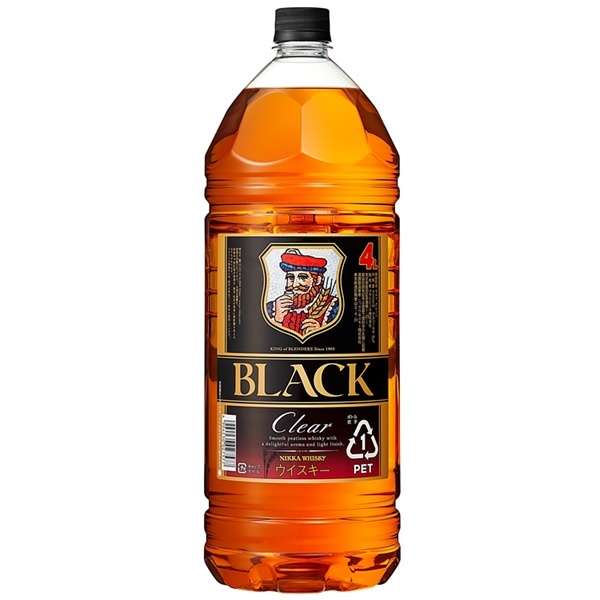 アサヒ ブラックニッカクリア ペットボトル 4000ml