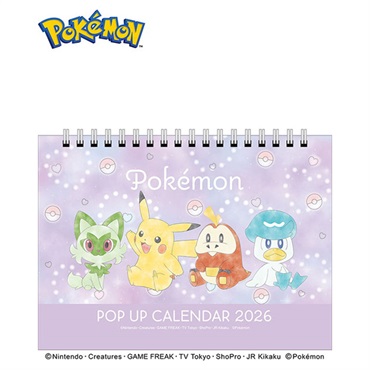 トライエックス　カレンダー　ポップアップ卓上 ポケットモンスター　ＣＬ－８