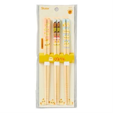 ぴよりん　竹箸21cm3本組