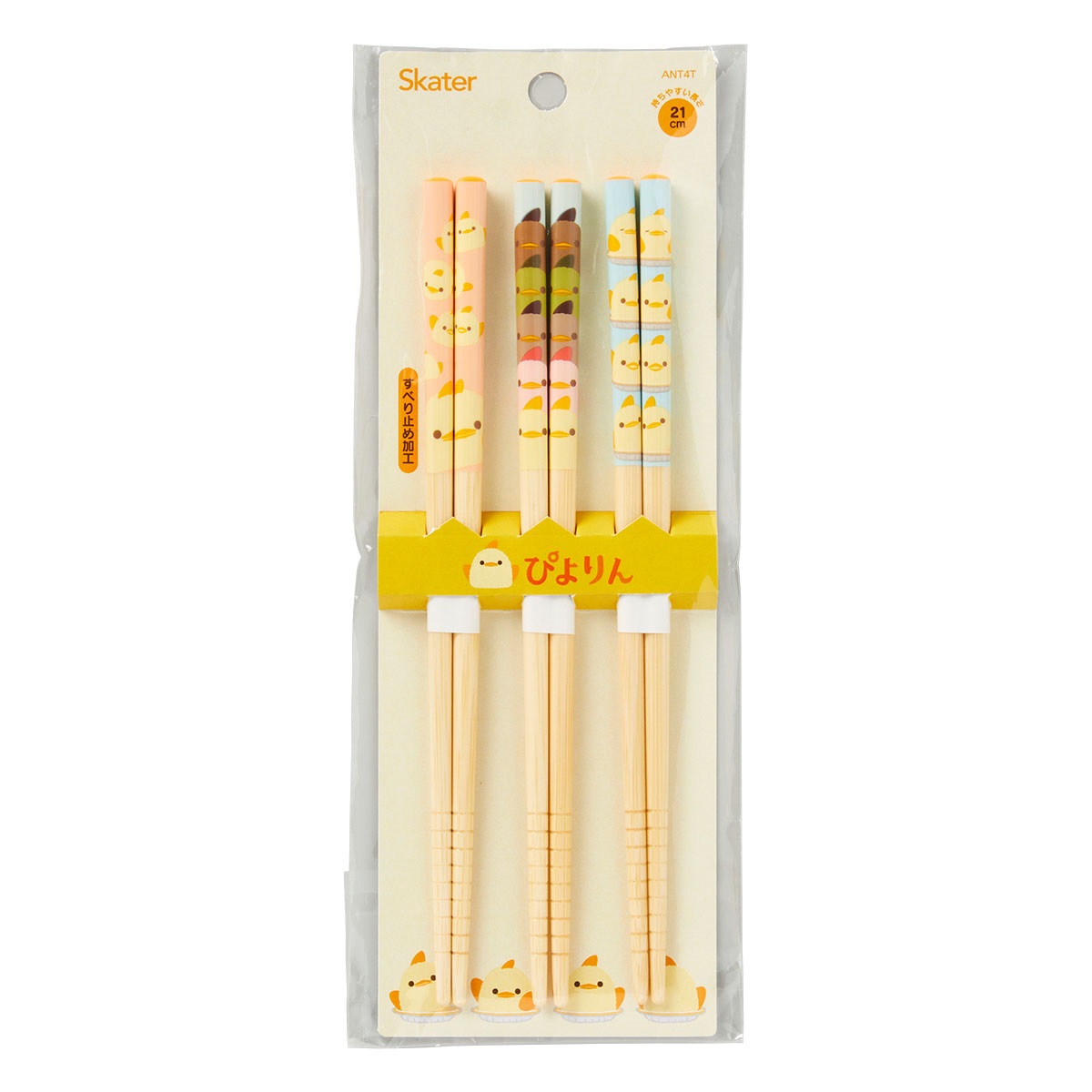 ぴよりん　竹箸21cm3本組