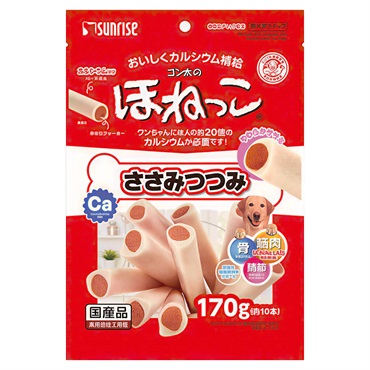 【訳あり大特価】ゴン太のほねっこ ささみつつみ 170g