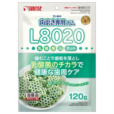 【訳あり大特価】ゴン太の歯磨き専用ガム L8020乳酸菌入り カット クロロフィルム入 120g