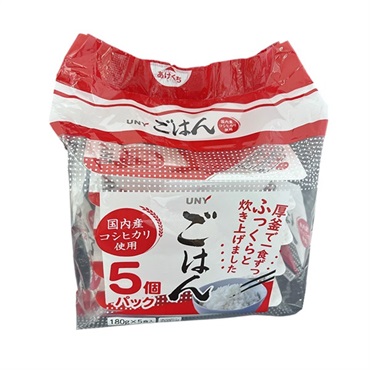ＵＮＹ　国内産コシヒカリごはん 180g 5食セット