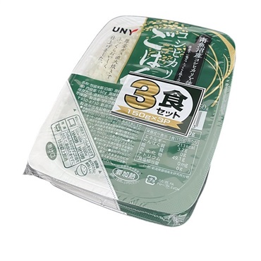 ＵＮＹ　南魚沼産コシヒカリごはん 150g 3食セット